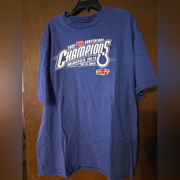 Blue Indianapolis Colts Champions T-Shirt XL - Picture 1 of 2